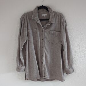 Madewell Oversized Ex-Boyfriend Shirt in Flannel: Seamed Edition - Size XL